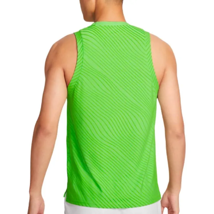 Мужская майка Dri-FIT Adv Tank Top Court Slam Nike, ярко-зеленый/черный — фото 3