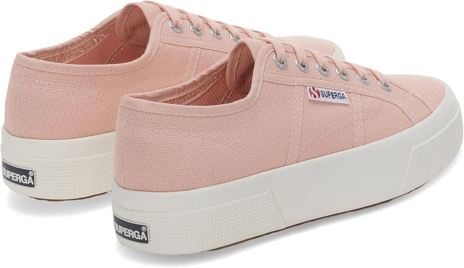 Унисекс кроссовки-оксфорды на платформе Superga 2740, розовый — фото 3