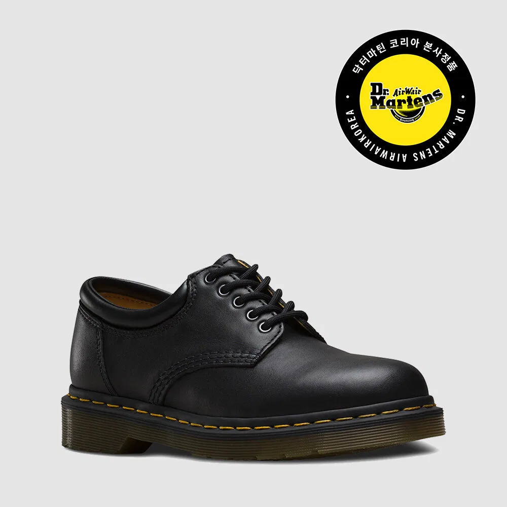 Мужские чёрные туфли дерби 8053 из натуральной кожи от Dr. Martens