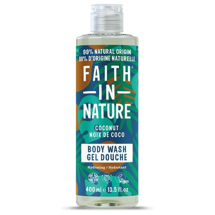 

Натуральный кокосовый гель для душа увлажняющий веганский Faith In Nature