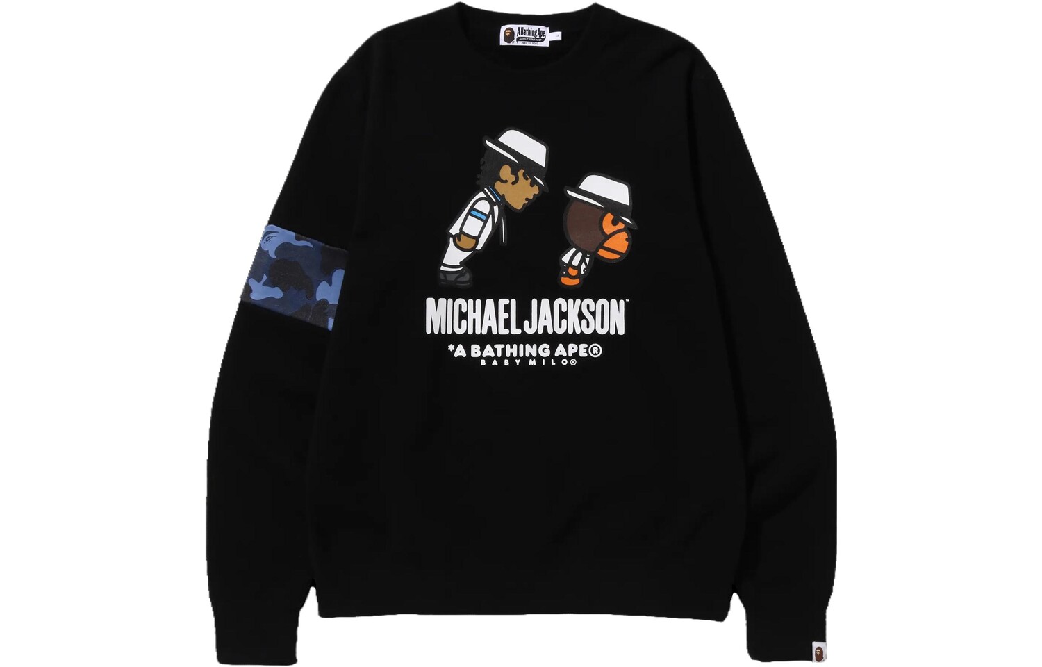 

BAPE X Майкл Джексон Baby Milo Crewneck A Bathing Ape, белый