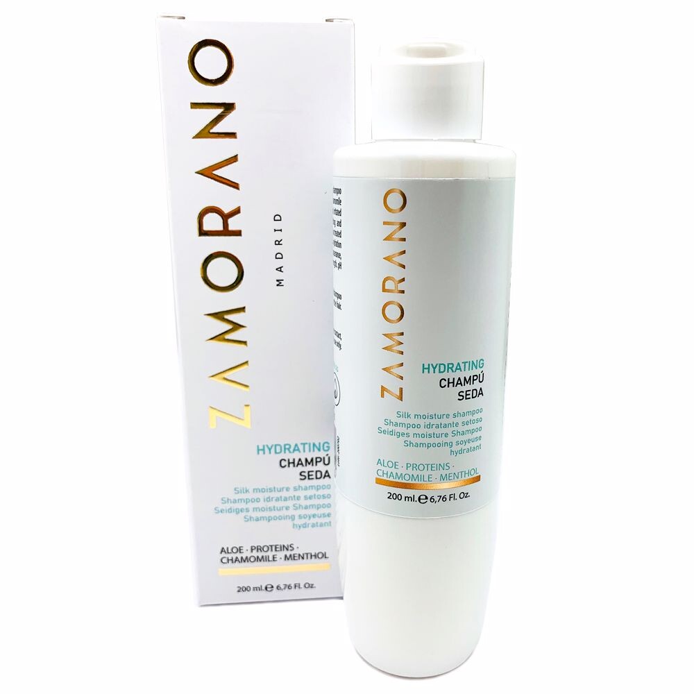 

Увлажняющий шампунь Champú Hydrating Con Proteínas De Seda Y Manzanilla Moi, 200 мл