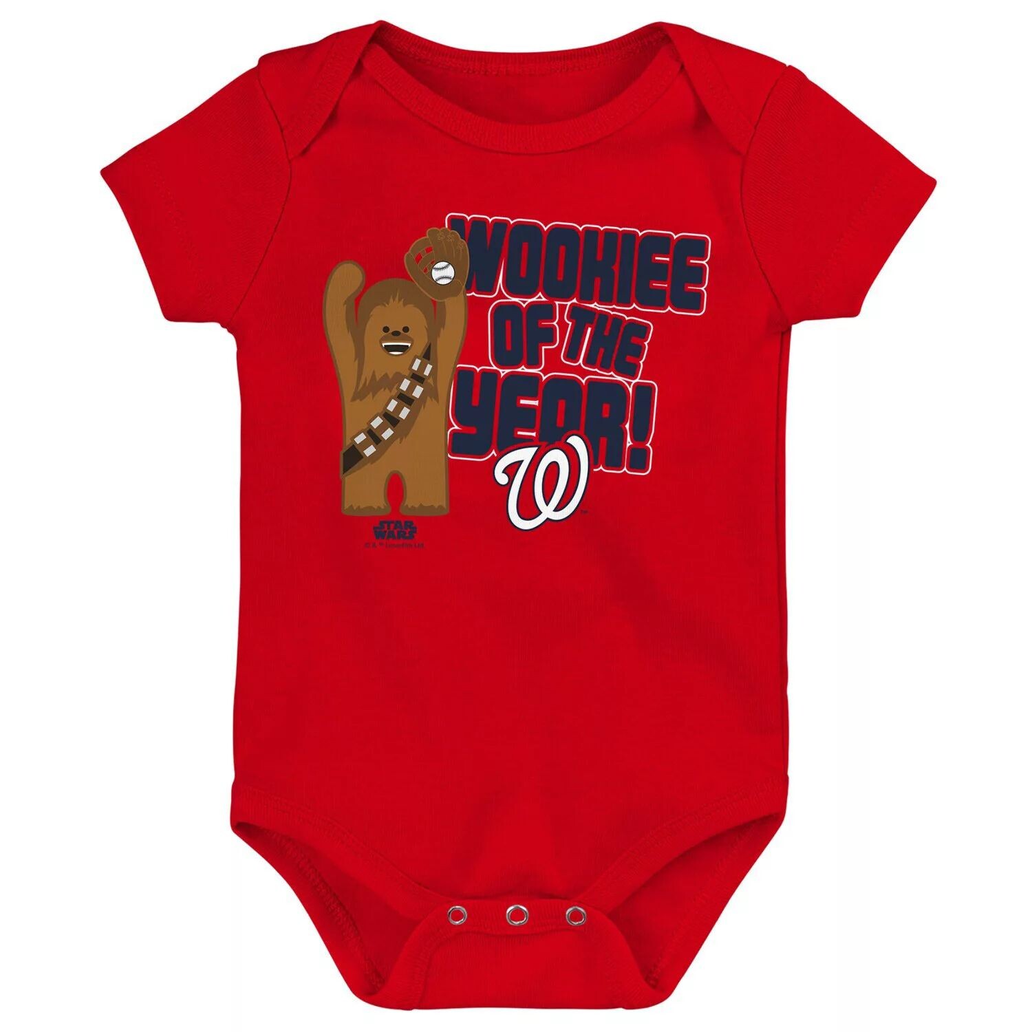 

Красный боди «Вуки года» по версии Washington Nationals по версии «Звездных войн» для новорожденных и младенцев Outerstuff