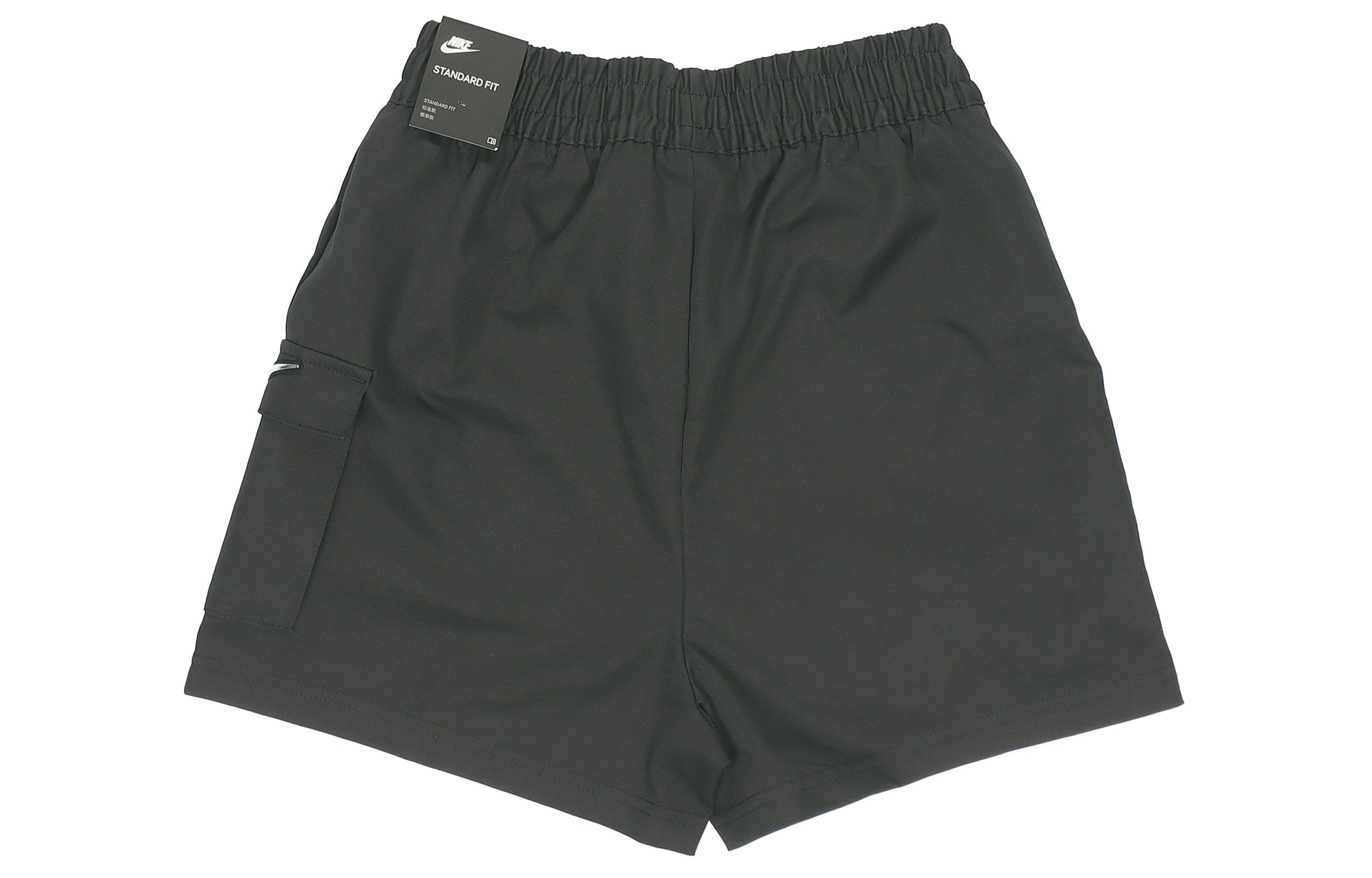 Шорты (WMNS) Nike Sportswear Swoosh Sports Running Multiple Pockets Woven Shorts Black CZ9382-010 — фото 2