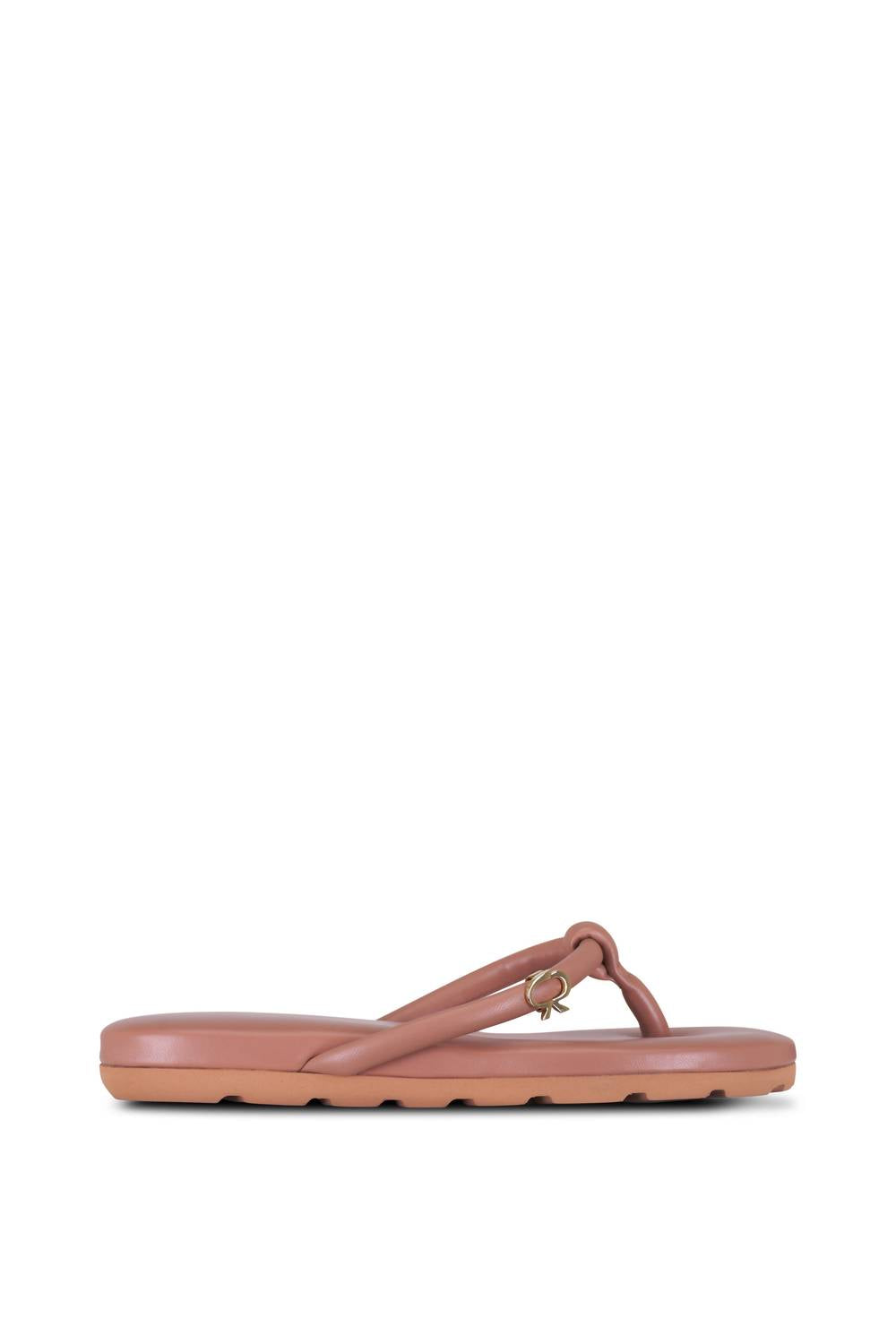Женские шлепанцы Fiji в цвете пралине Gianvito Rossi, Praline