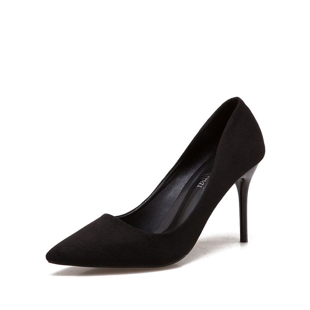 

Туфли женские на высоком каблуке Wecker, цвет 805 Black (7cm)