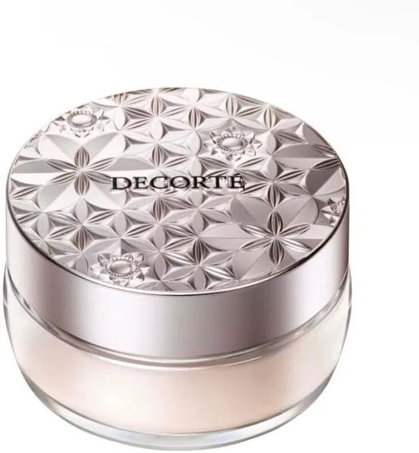 Пудра для лица Decorté с матовым финишем, оттенок shimmering ivory, набор 1 пудра + 1 маска