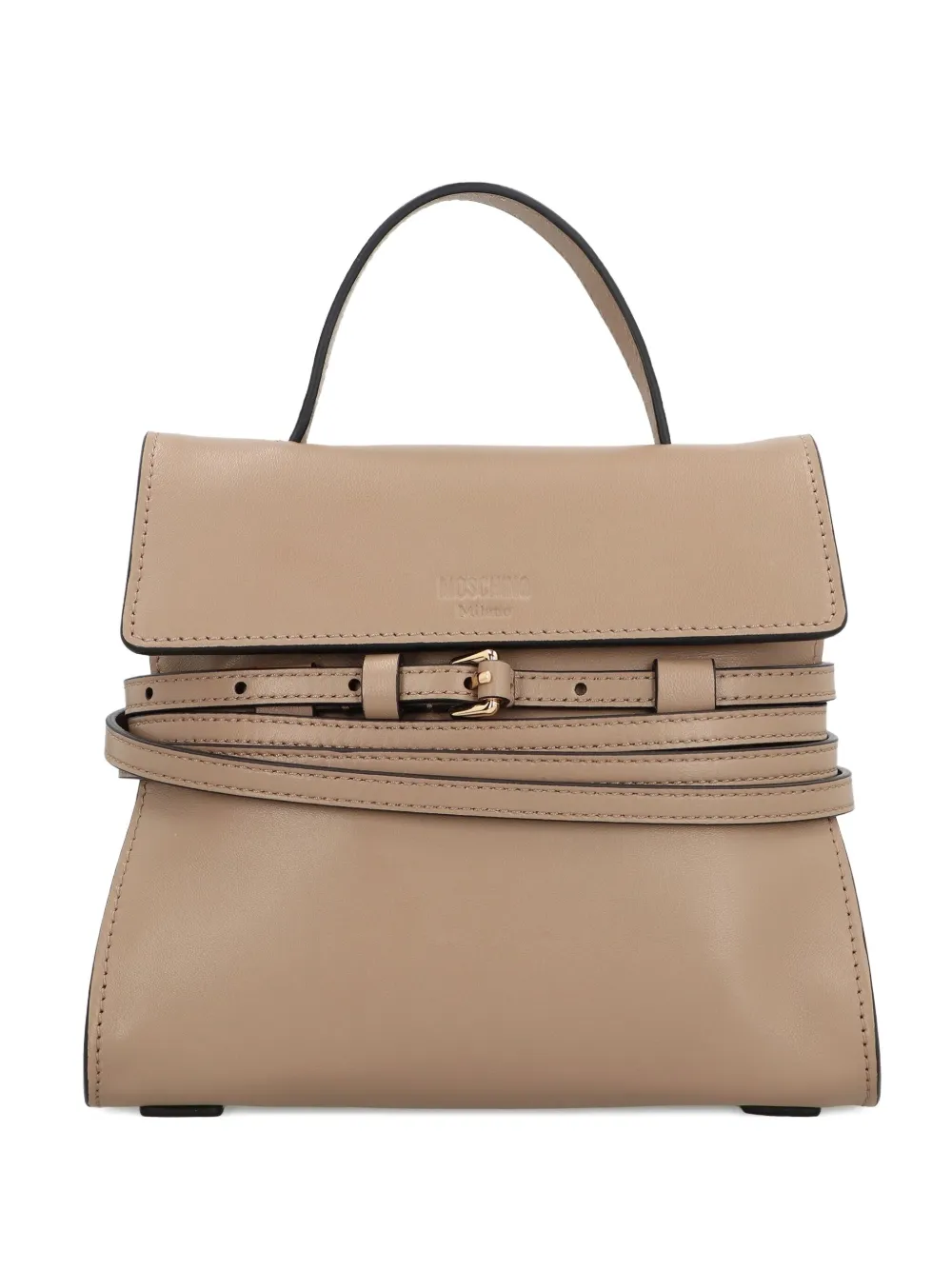 

Мини-сумка из кожи Knot Me Moschino, нейтральный