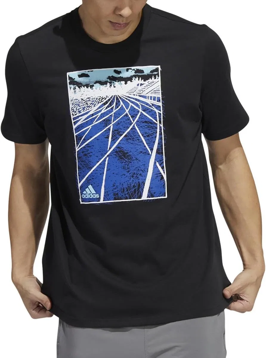 Футболка Adidas Mens Sketch Photo Real Graphic, черный