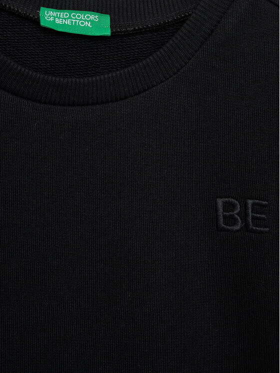 Толстовка свободного кроя United Colors Of Benetton, черный — фото 3