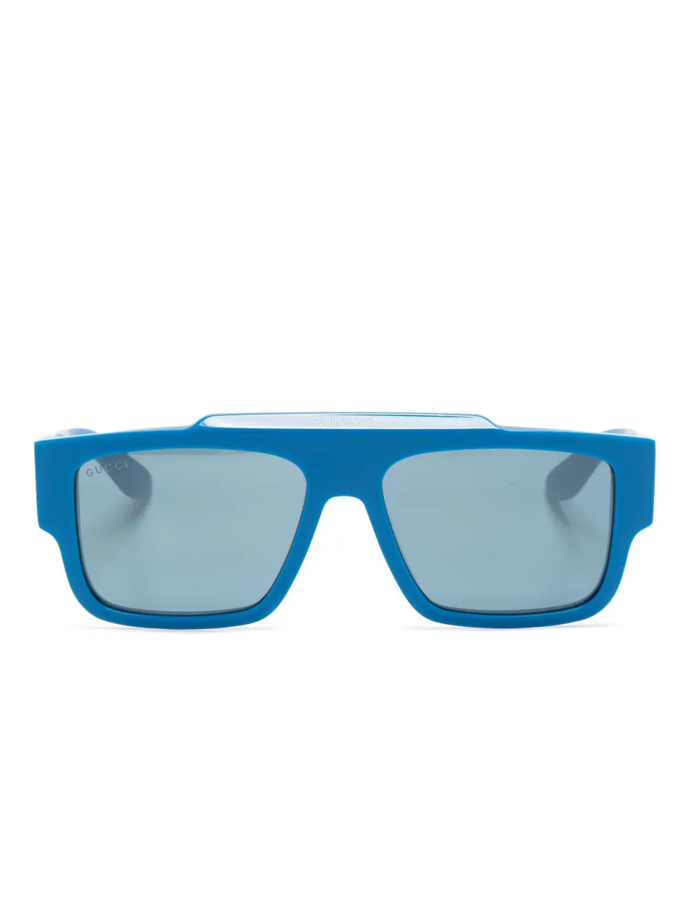 

Солнцезащитные очки в квадратной оправе с логотипом Gucci Eyewear, синий