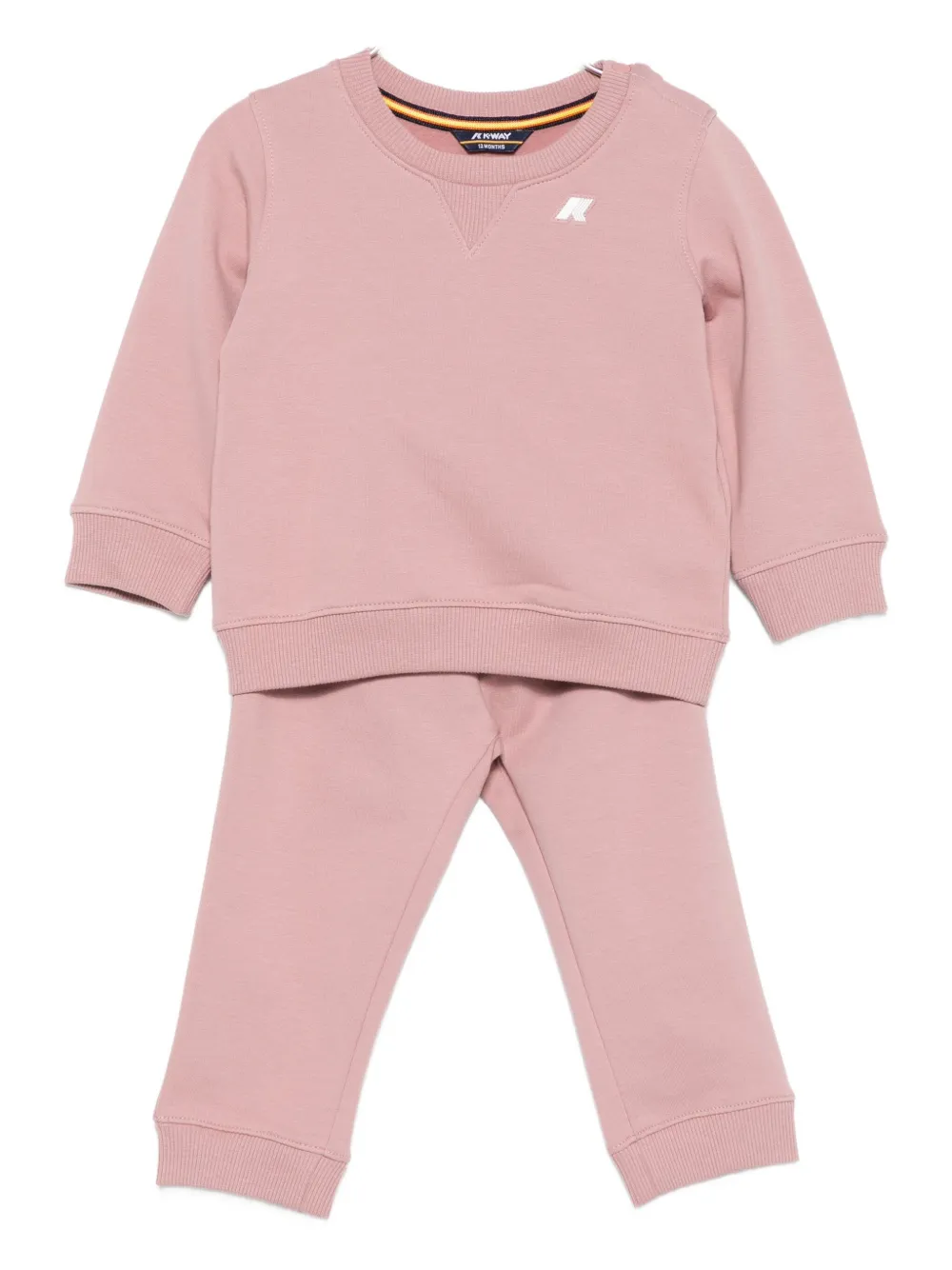

Спортивный костюм с вышитым логотипом K Way Kids, розовый