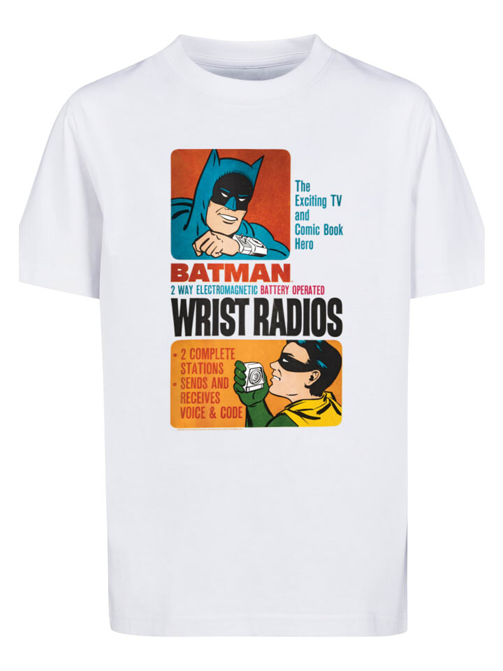 

Футболка F4NT4STIC DC Comics Superhelden Batman TV Serie Wrist Radios, белый