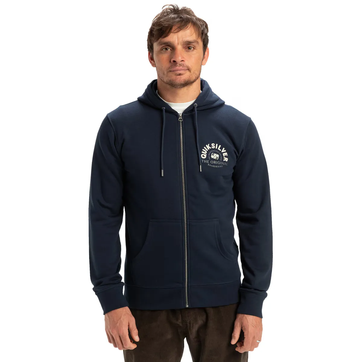 

Мужская толстовка Quiksilver с графическим рисунком, тёмно-синий