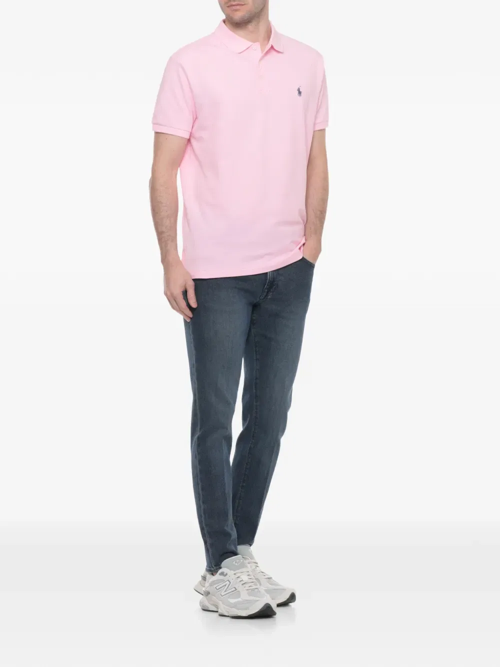 Хлопковая рубашка-поло с вышитым логотипом Polo Ralph Lauren, розовый — фото 3