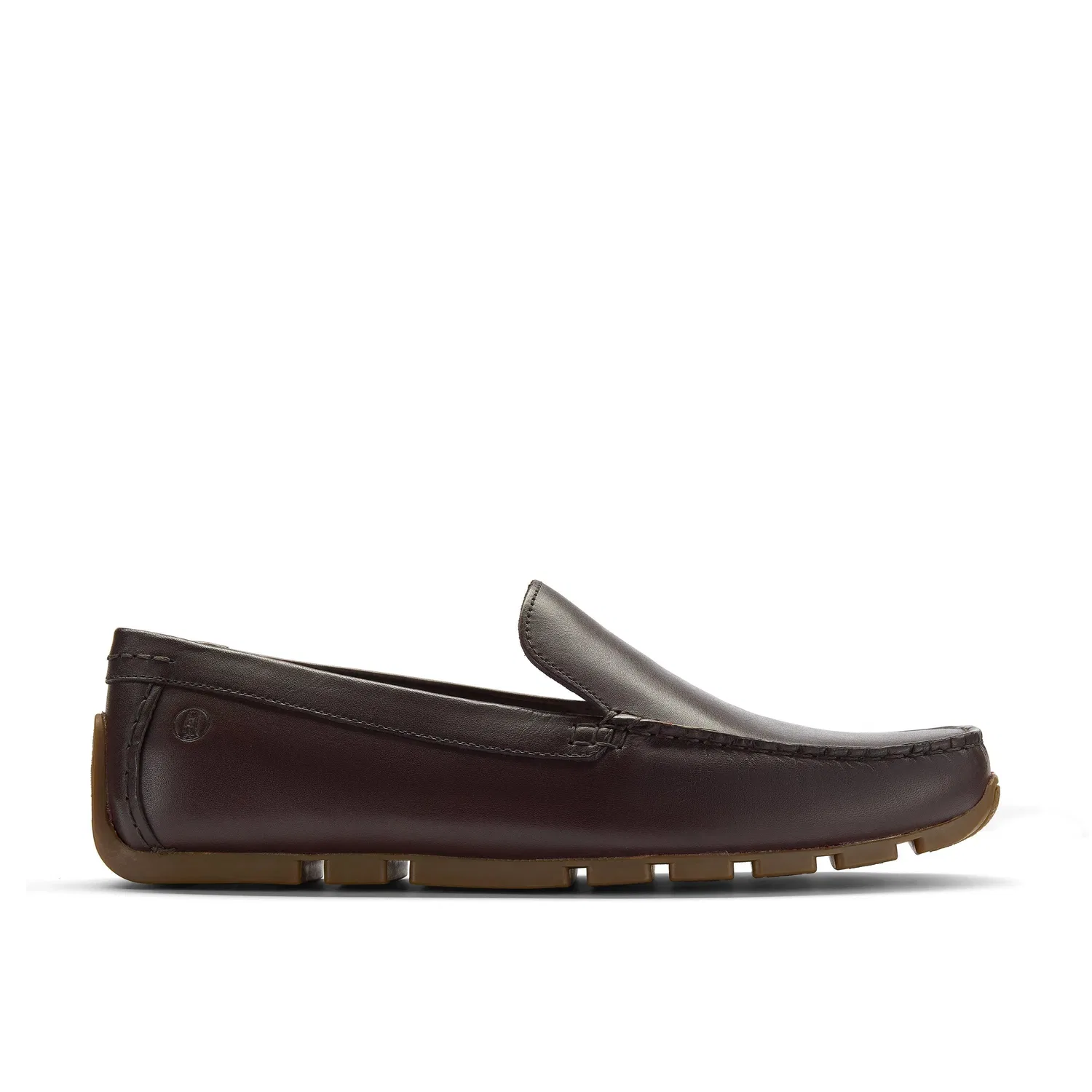Мужские лоферы из темно-коричневой кожи Clarks, коричневый