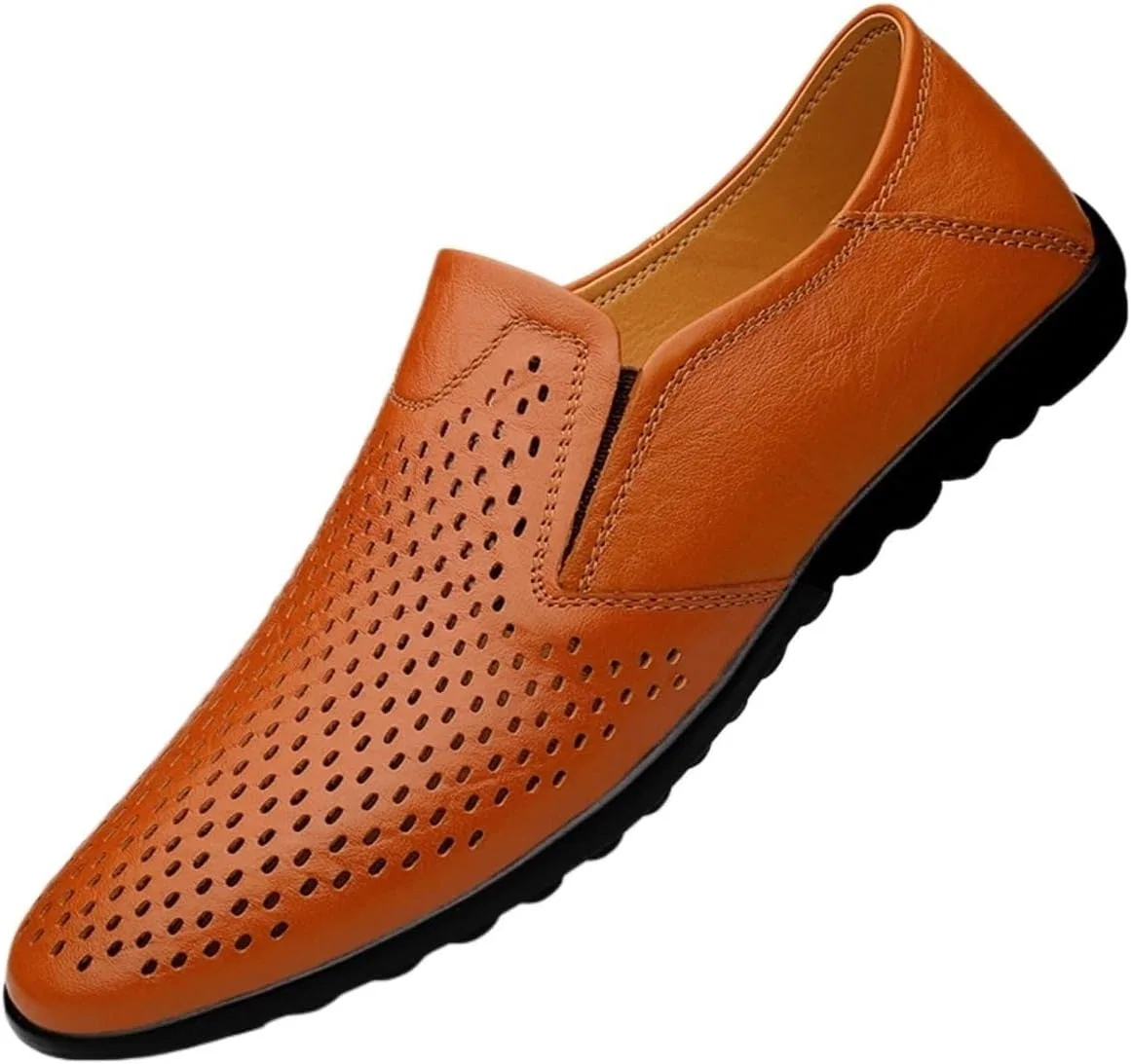 Лоферы мужские Leather Loafers, Желтый DHFIRUFSHLO