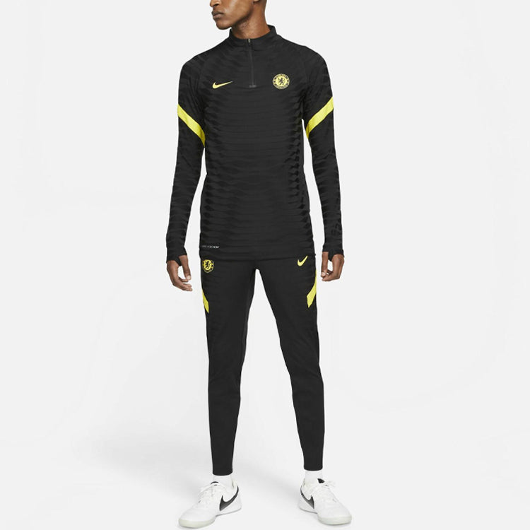 Брюки Nike Chelsea FC Elite Pants 'Black Yellow' — фото 4