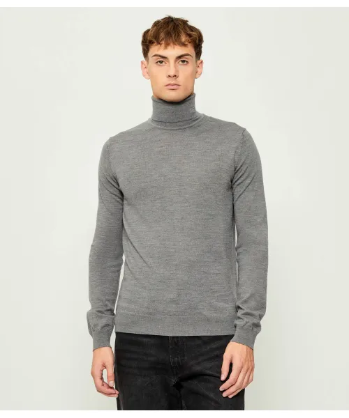 

Шерстяная водолазка San Thomas Regular fit Hugo, серый