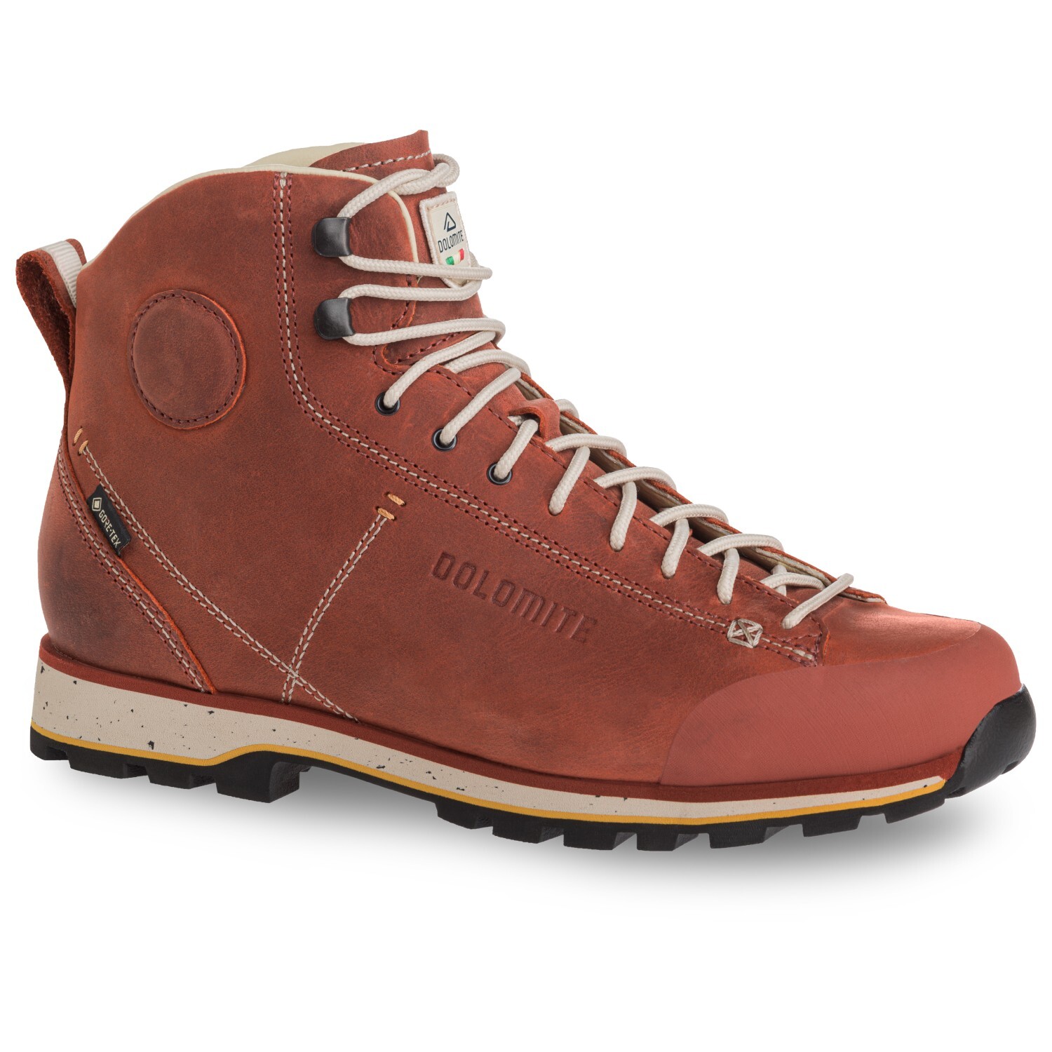 

Кроссовки Dolomite Cinquantaquattro High Full Grain Leather Evo GTX, цвет Ochre Red