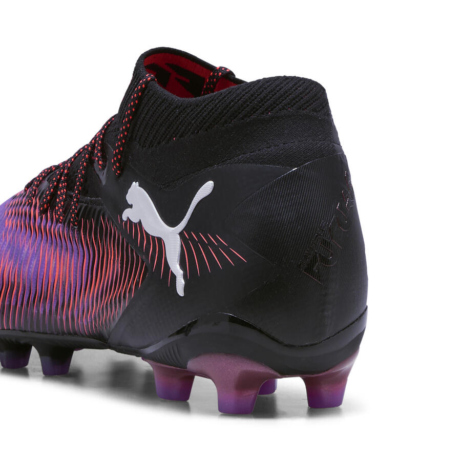 Футбольные бутсы FUTURE 8 ULTIMATE AG для взрослых PUMA, черные, белые, светящиеся, красные — фото 3
