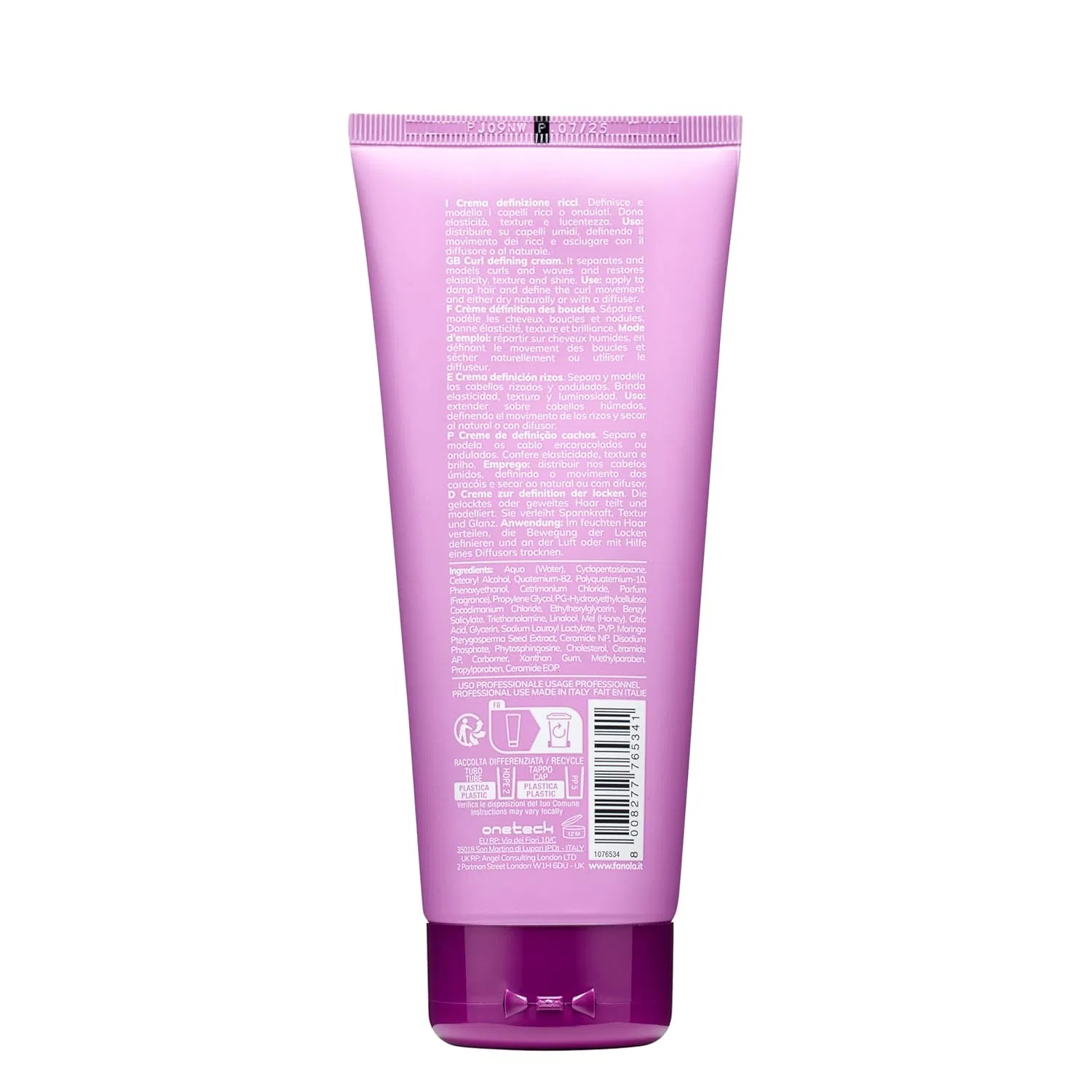 Крем для формирования локонов «Fantouch Definition Curling Cream» от Fanola Fanola, White — фото 2