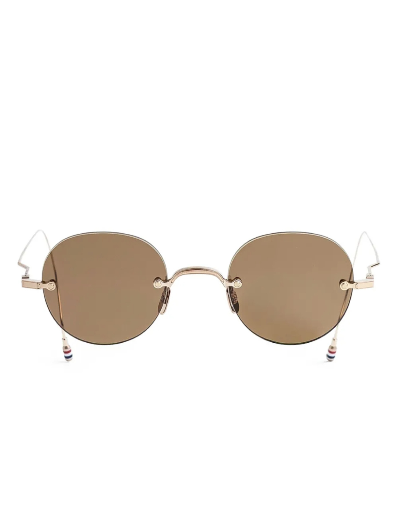 

Солнцезащитные очки в круглой оправе Thom Browne Eyewear, золотой