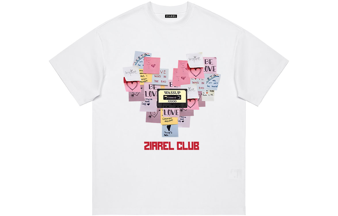 

Футболка Unisex Crew Neck Moderate Heavyweight ZIAREL, белый