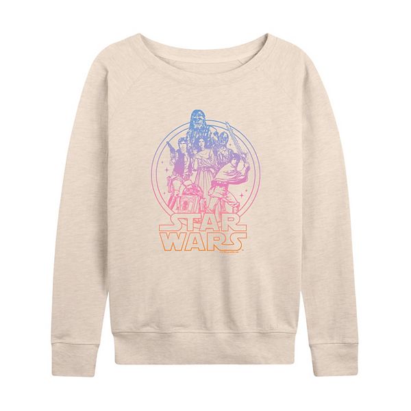 

Женская футболка с длинным рукавом из френч терри Star Wars