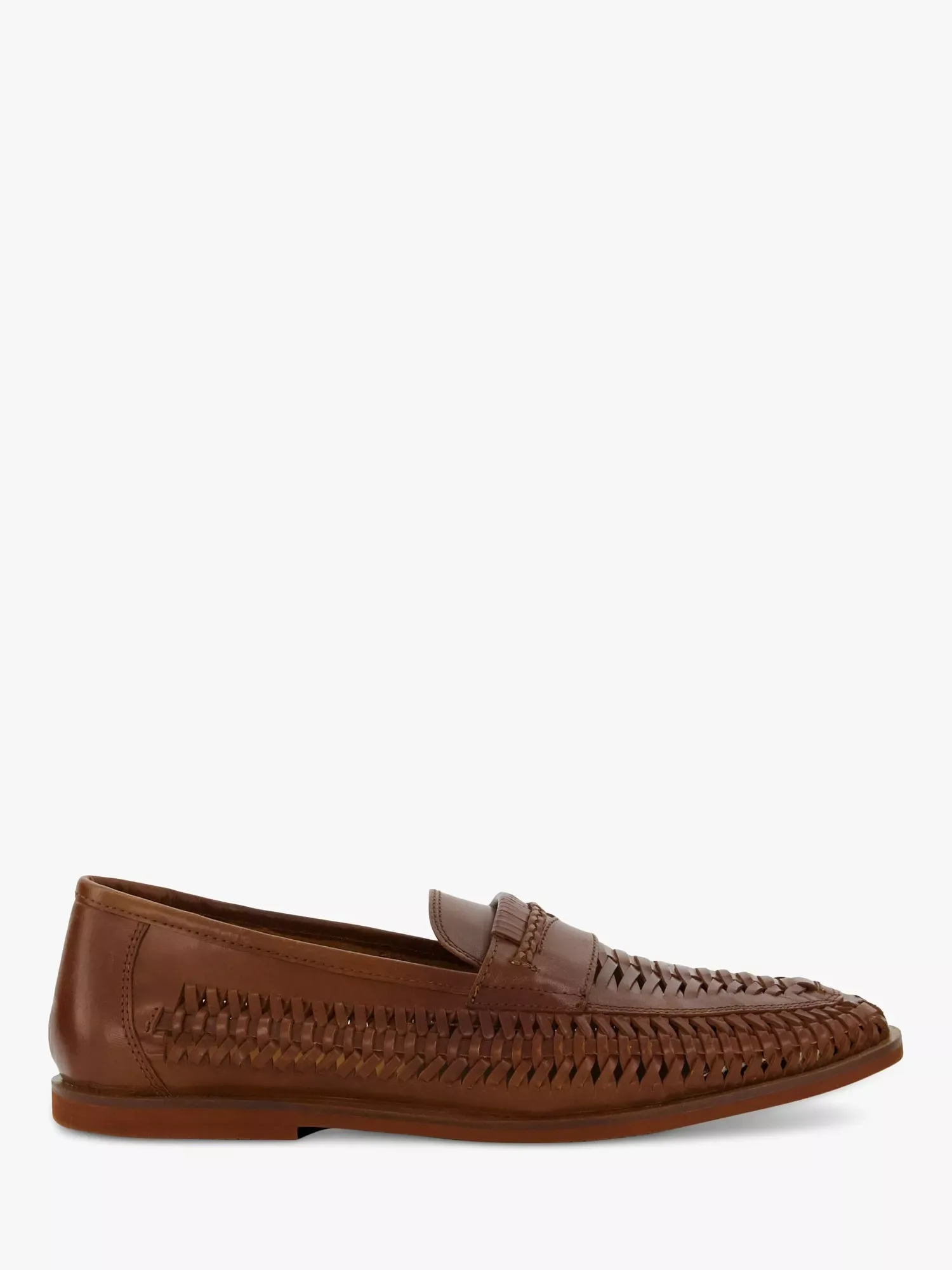 Повседневные плетеные лоферы Brickles Dune London, Tan Leather