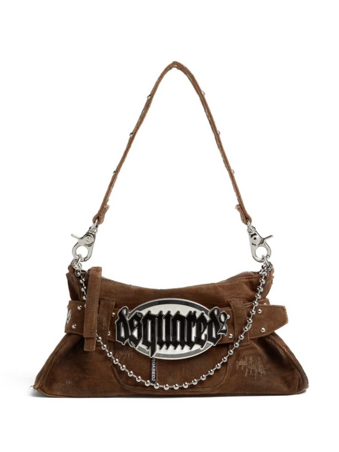 

Dsquared2 вельветовая сумка на плечо Gothic, коричневый