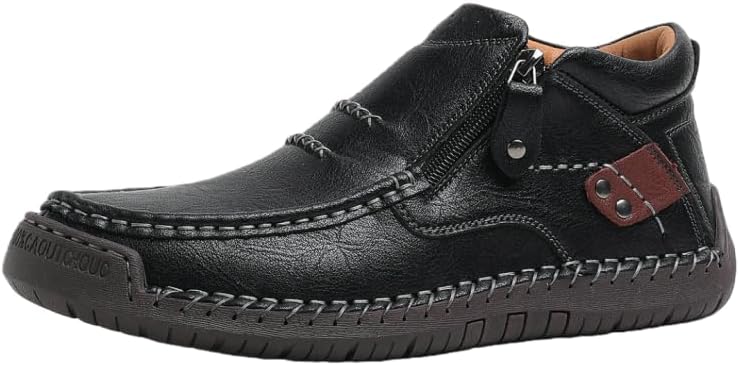 

Мужские лоферы HCHCTRY, повседневные туфли без застежки, мягкие лоферы для мужчин, легкие водительские лодочные туфли, мужские повседневные слипоны, черный