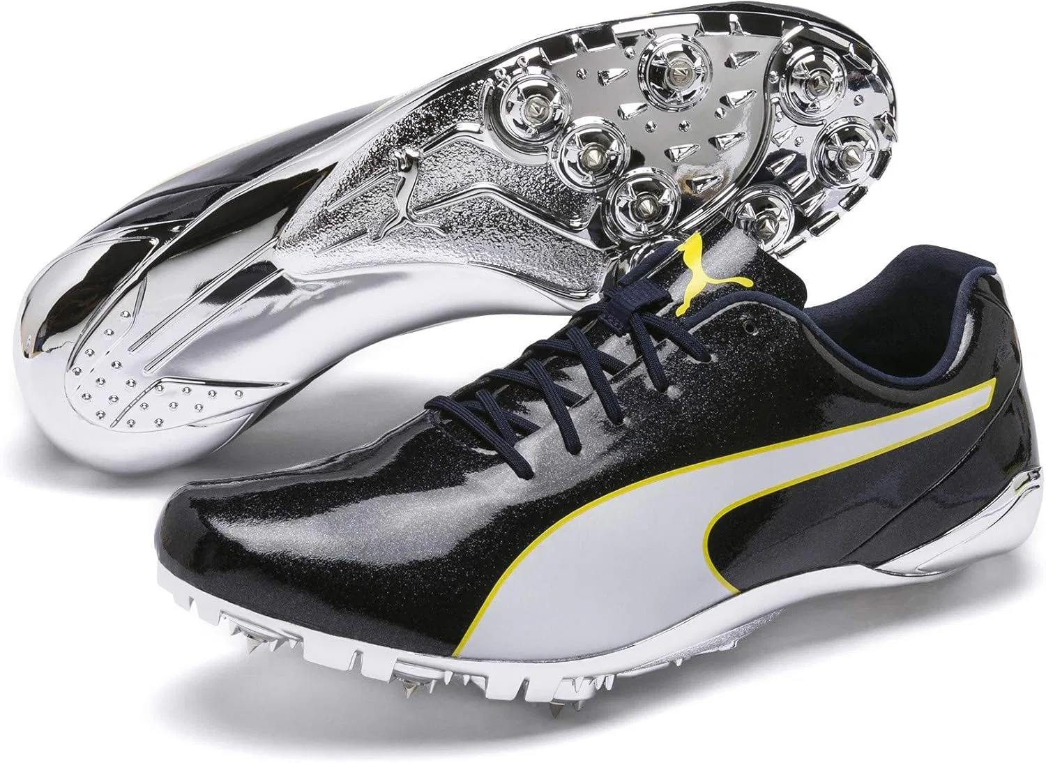 Кроссовки для легкой атлетики PUMA Evospeed Electric 7 унисекс, Black Blazing Yellow White