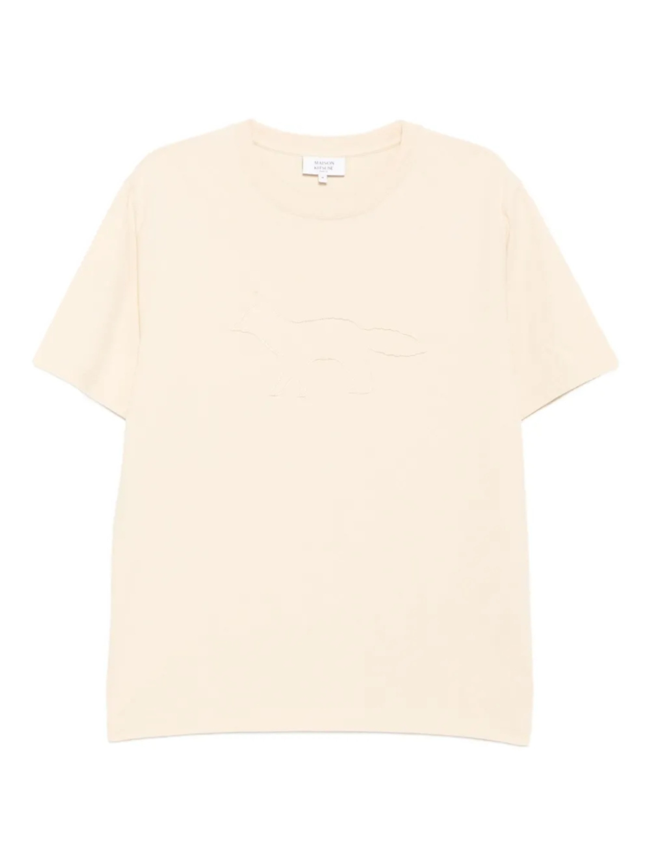 

Maison Kitsuné футболка Profile с нашивкой, нейтральный