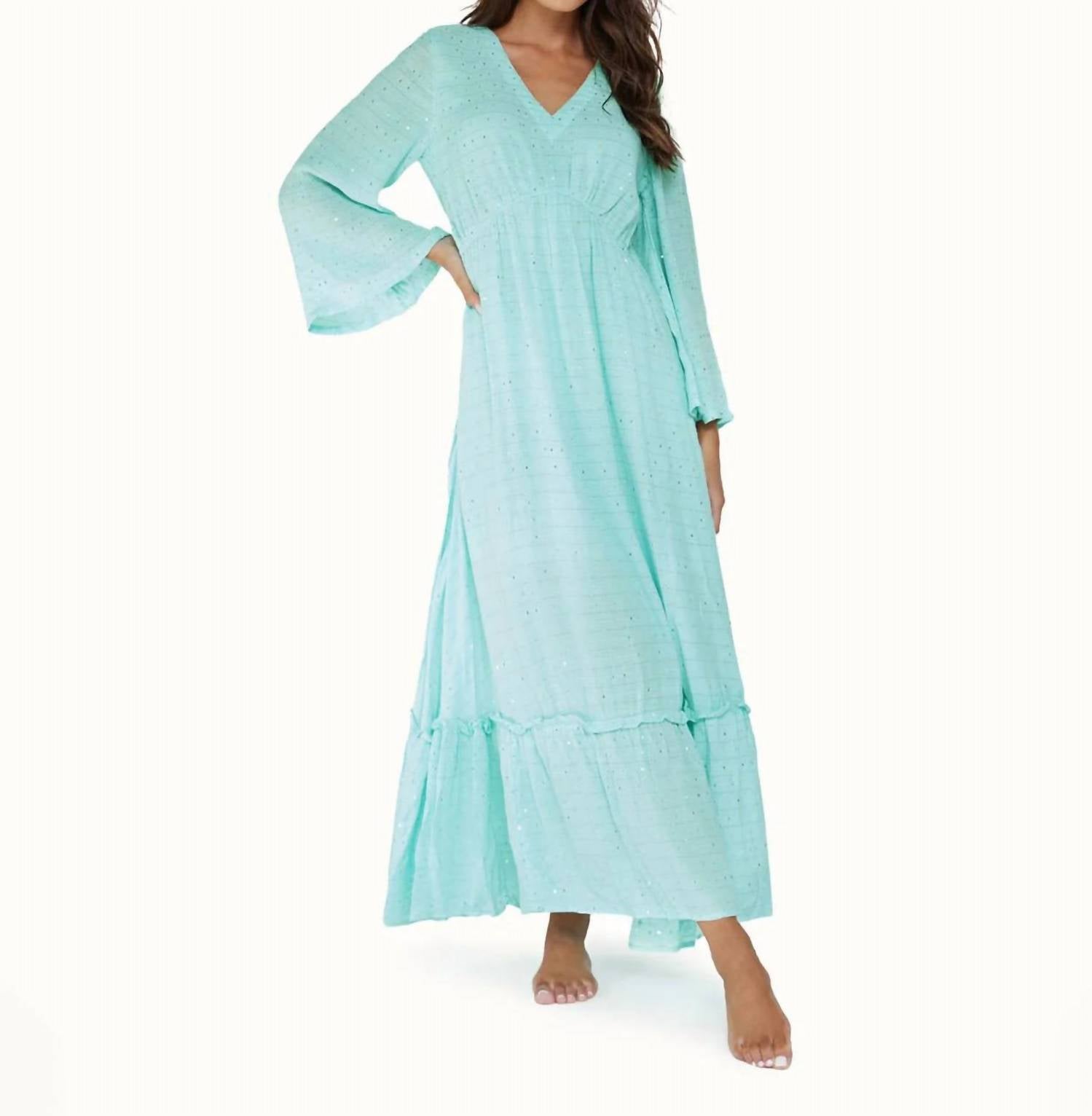 

Платье для плавания Swim Dolce Samantha длинное в голубом цвете PQ Swim