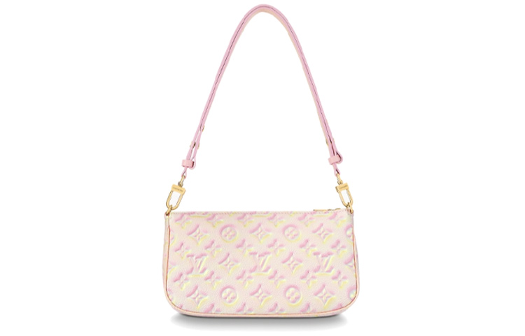 LOUIS VUITTON Сумка кросс-боди многосекционная светло-розовая — фото 3