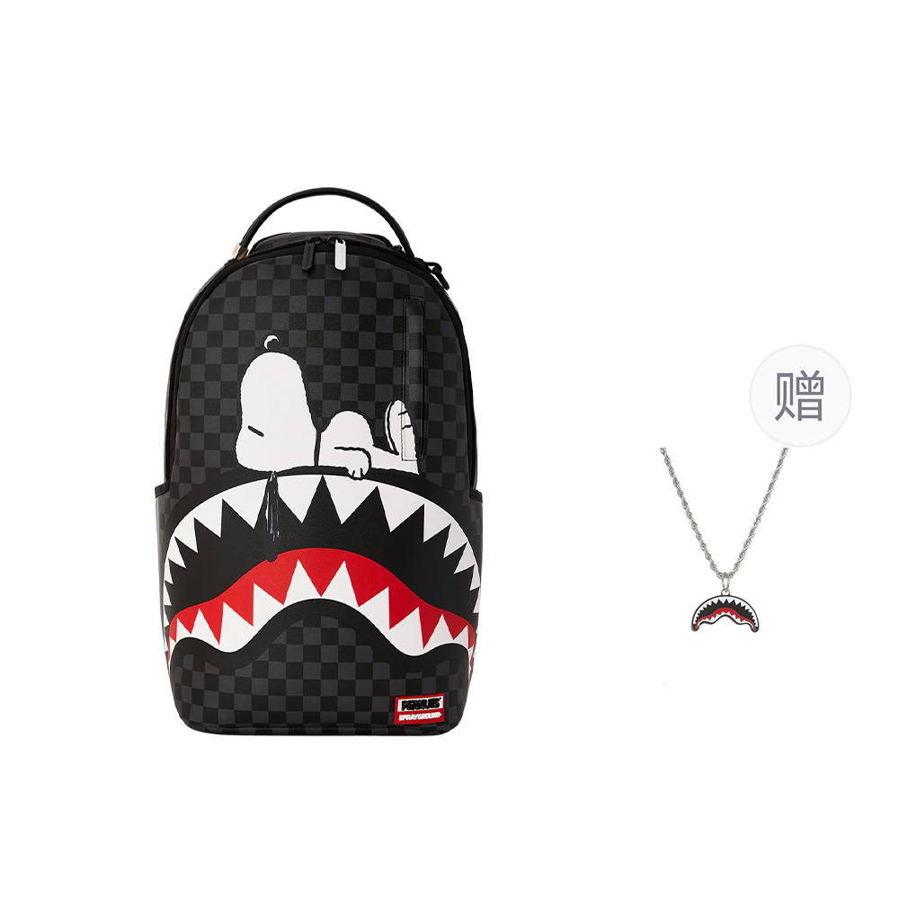 

SPRAYGROUND Повседневный рюкзак из ПВХ для мужчин темно-серый, Dark Gray (Comes with Necklace)