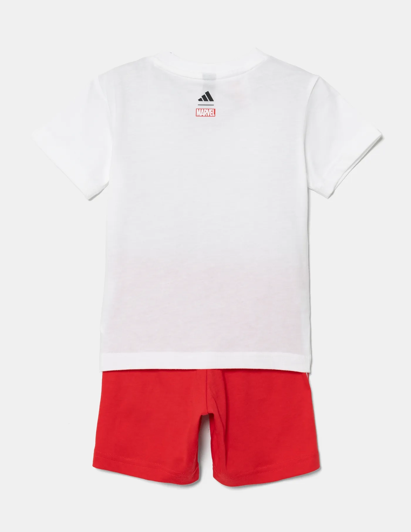 Хлопковый костюм для новорожденных MRVL adidas, красный — фото 3