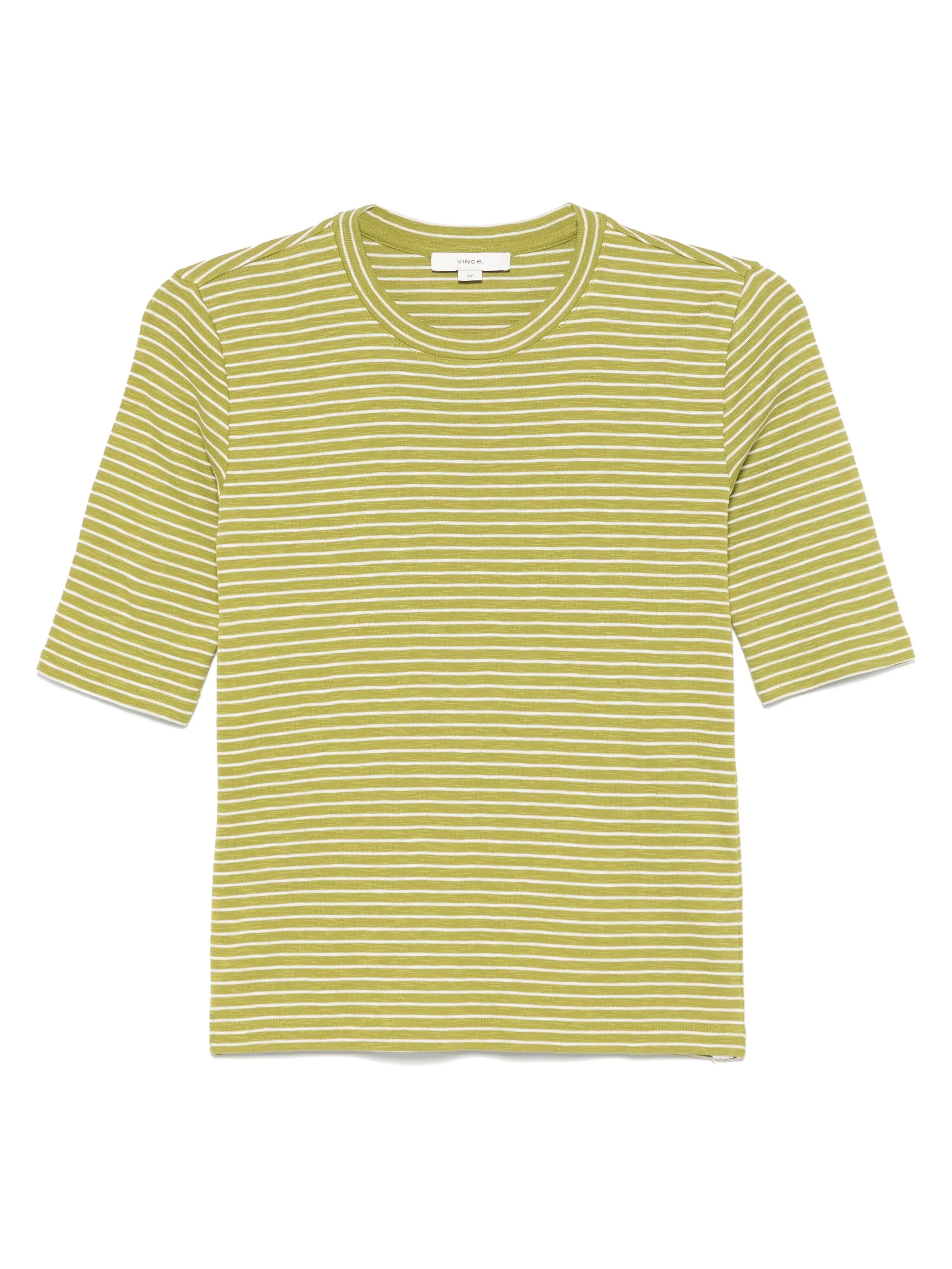 

Футболка в полоску Vince, зеленый