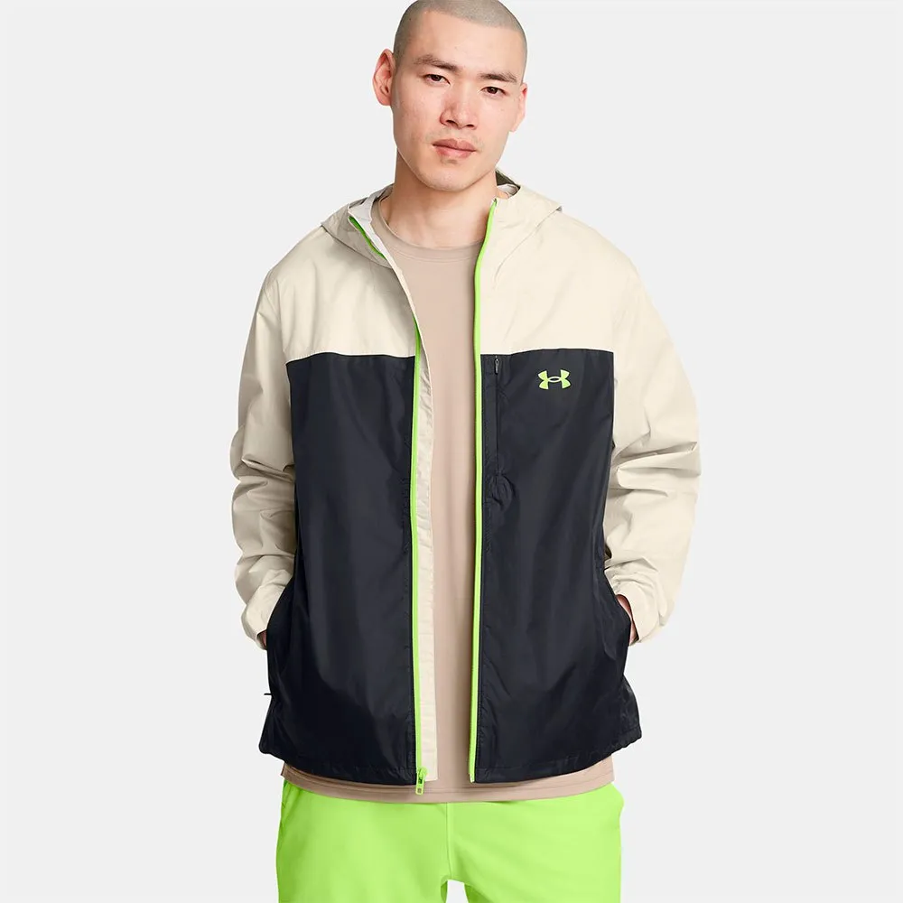 

Куртка Under Armour Cloudstrike Colorblock Shell, бежевый/черный