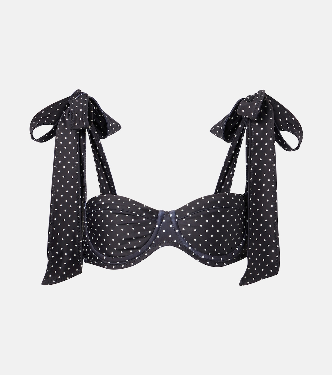 

Женский бикини-топ в горошек Same, Black Cream Polka Dot