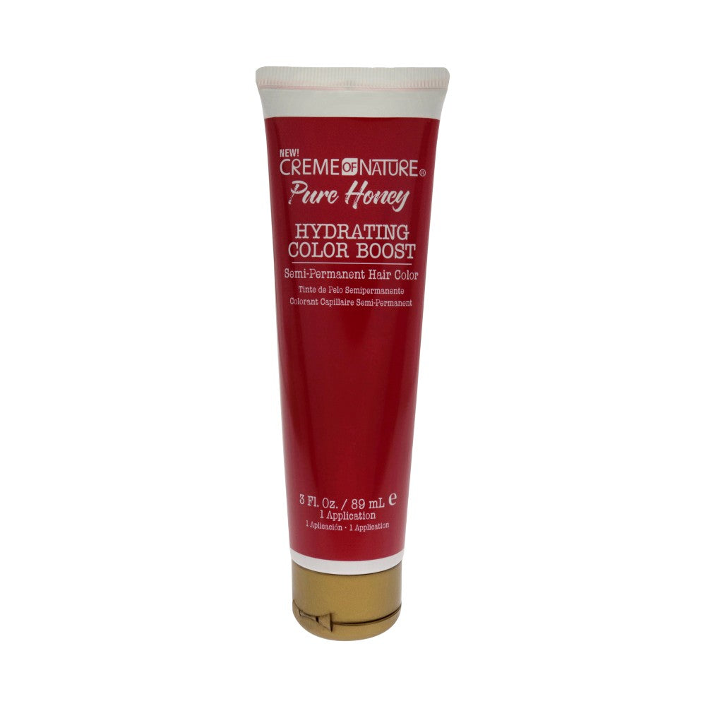 Полуперманентная краска для волос Pure Honey Hydrating Color Boost Semi-Permanent Hair Color - Fuchsia от Creme of Nature, подходит для мужчин и женщин - 85 г (3 унции) — фото 2