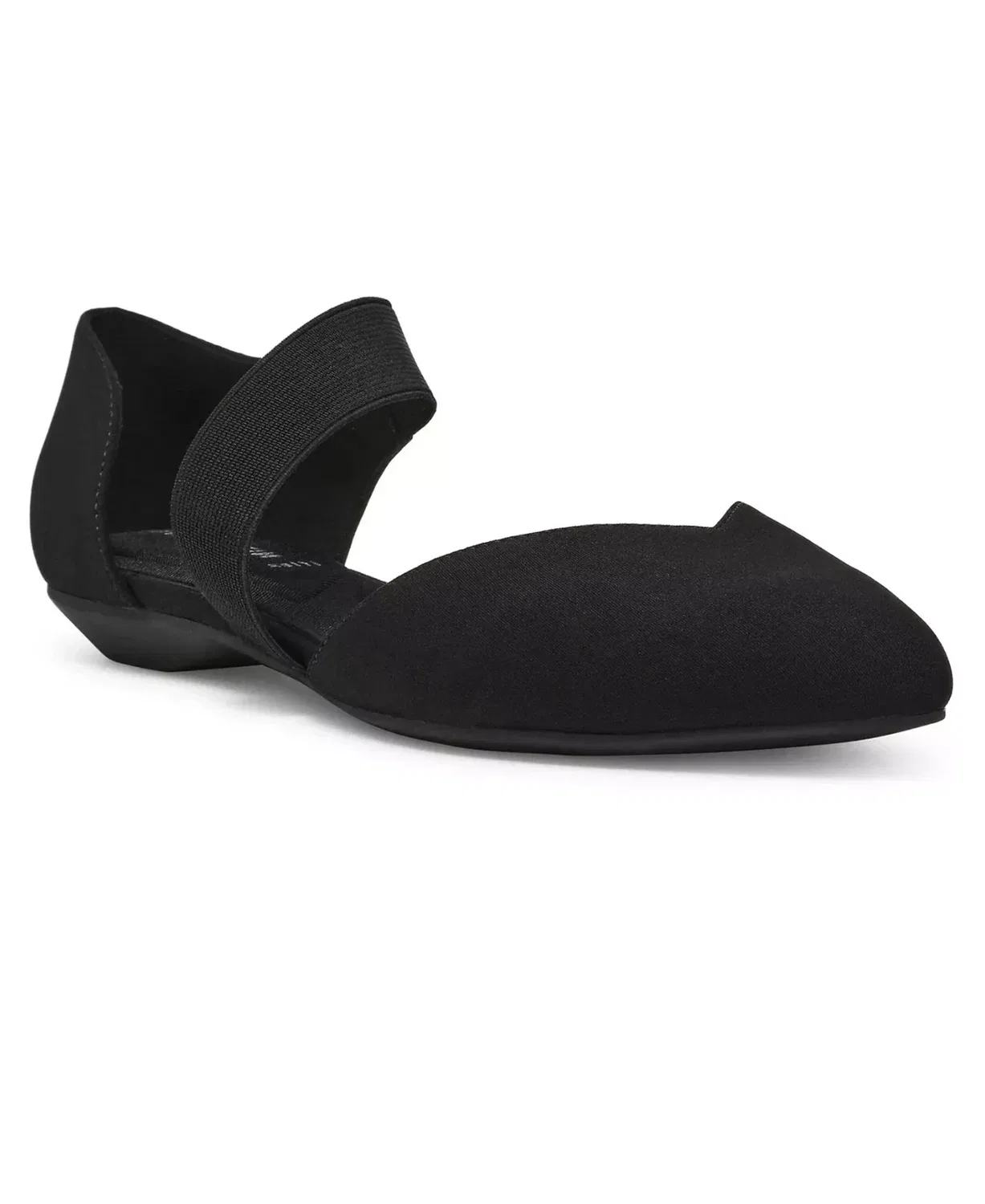 Мужские балетки Anne Klein Obila, черные, с асимметричным ремешком, модель HAWK3018