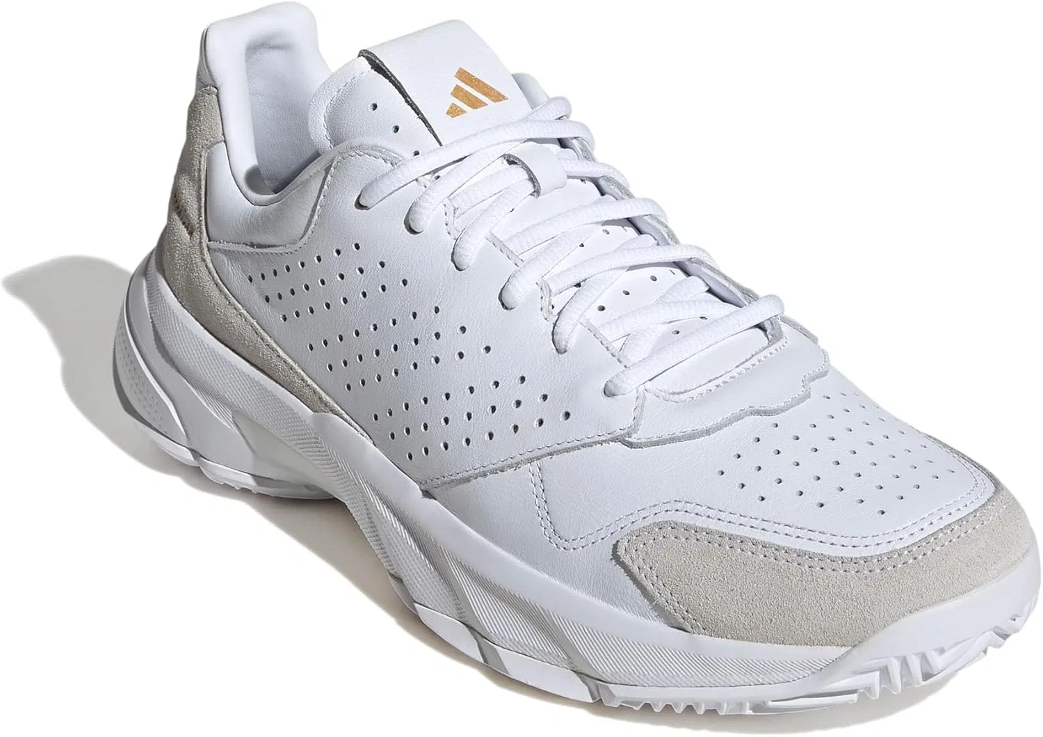 Кроссовки для тенниса Adidas Courtjam Control 3 Premium унисекс, Ftwr White Ftwr White Ftwr White — фото 3