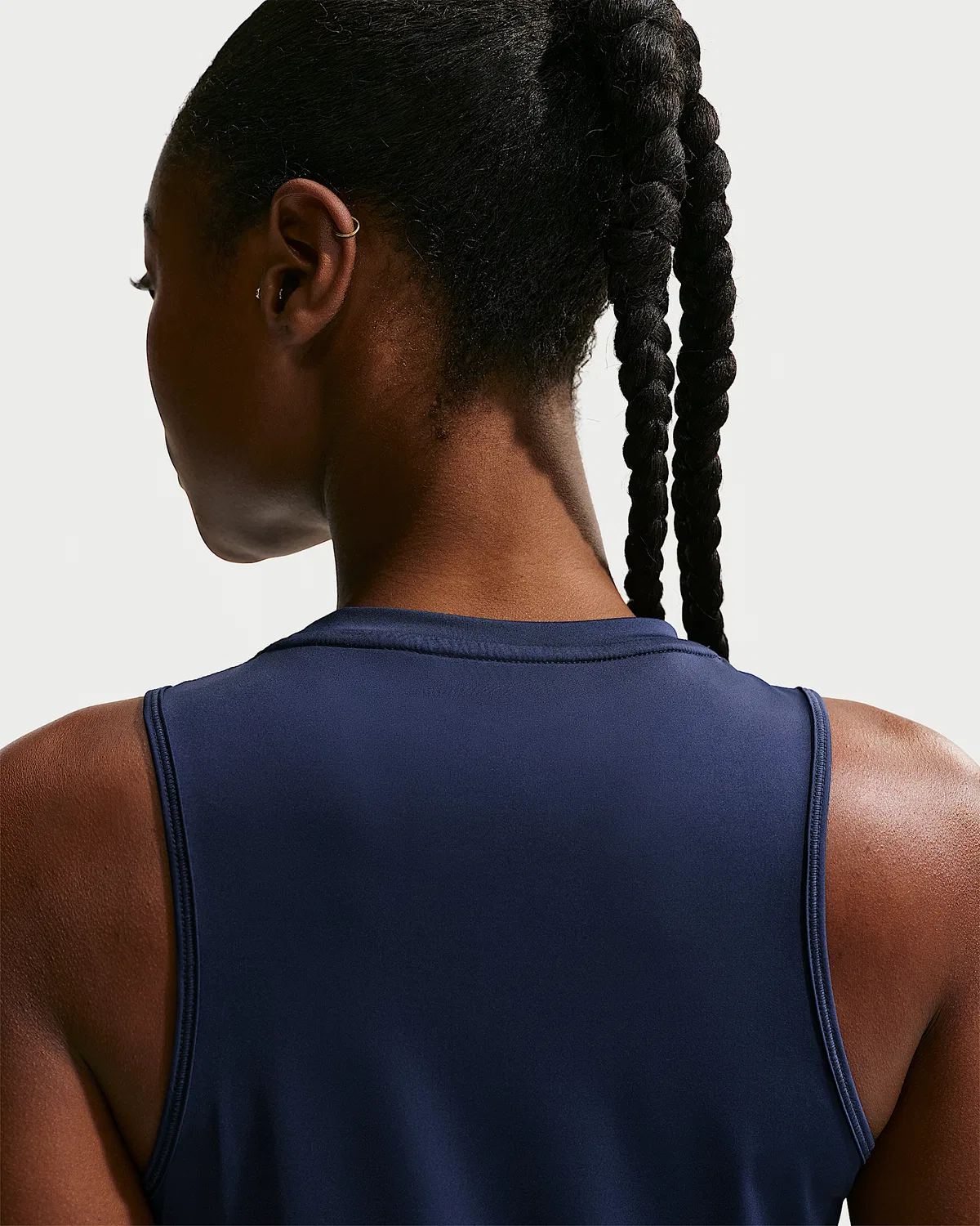 Женский топ Nike One Classic Dri-FIT, Midnight Navy/White — фото 2