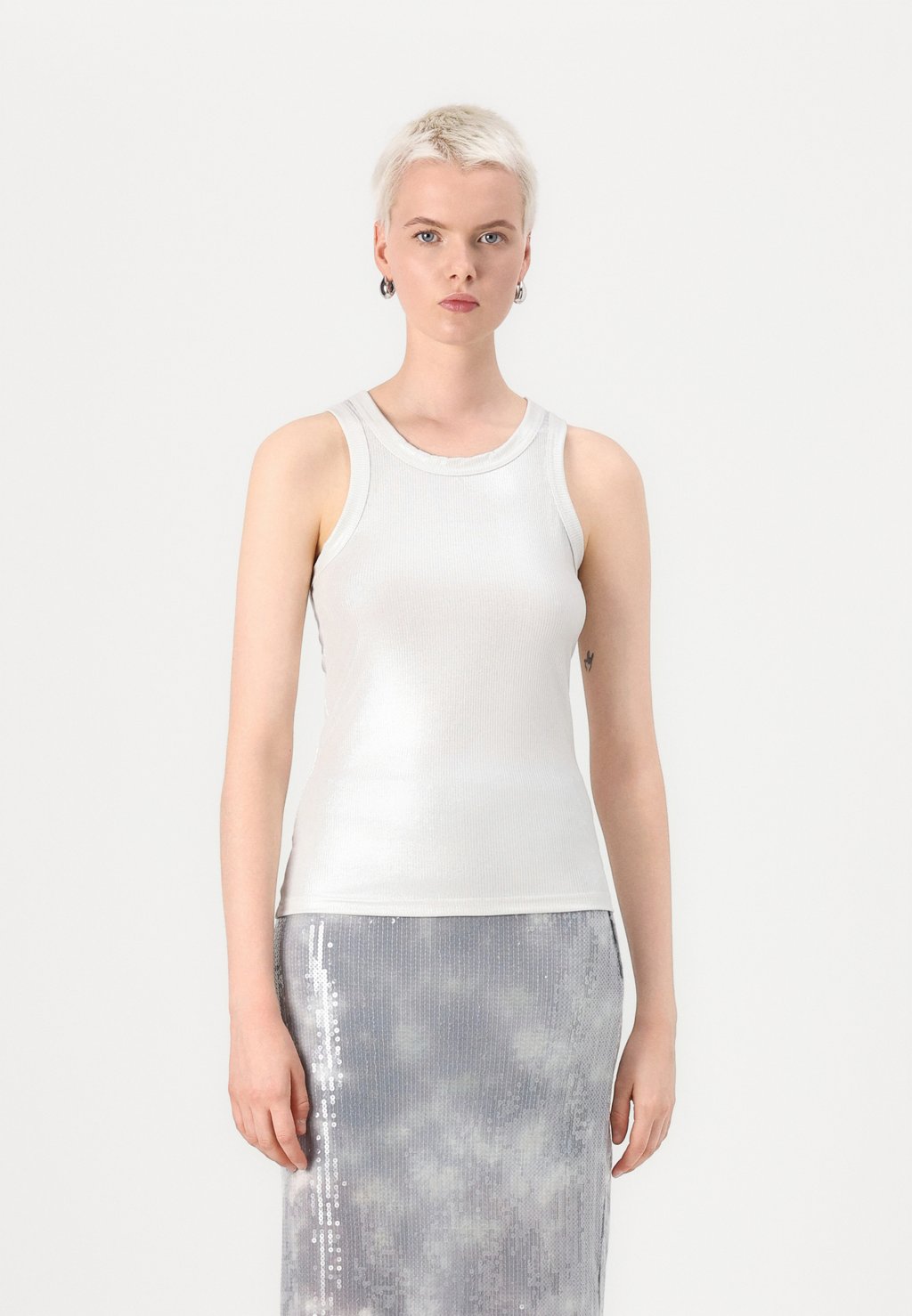 

Топ ONLSOL LIFE GLITTER ONLY, кремовый