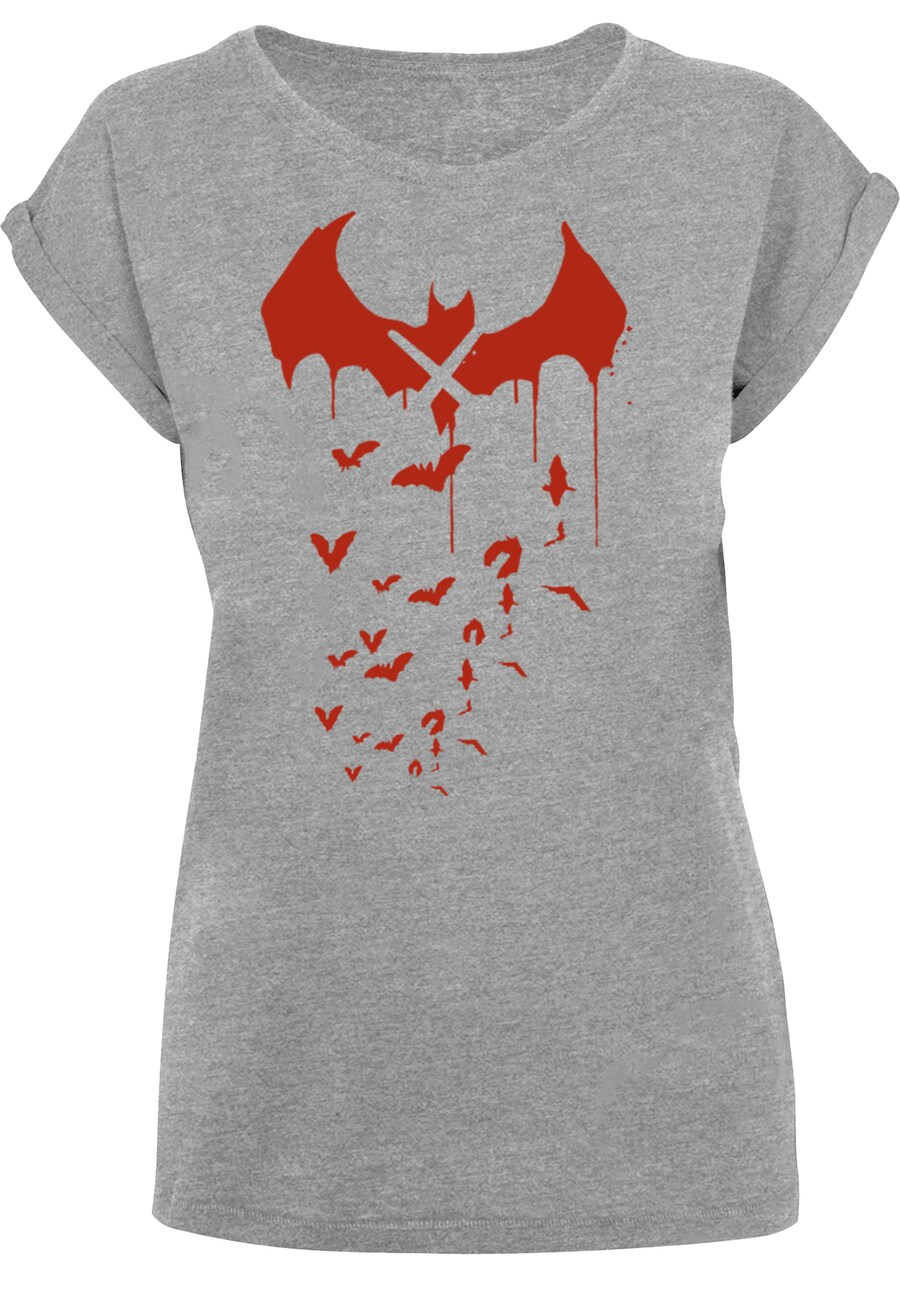 

Рубашка F4NT4STIC DC Comics Batman Arkham Knight Bats, цвет Grey/mottled grey