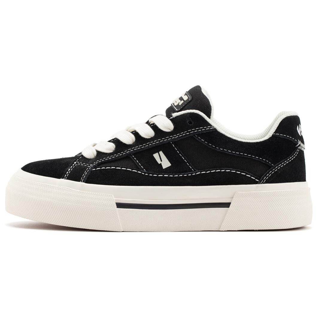 

Кроссовки VEEMES Skateboarding Shoes Unisex Low-top Black/white, черный/белый