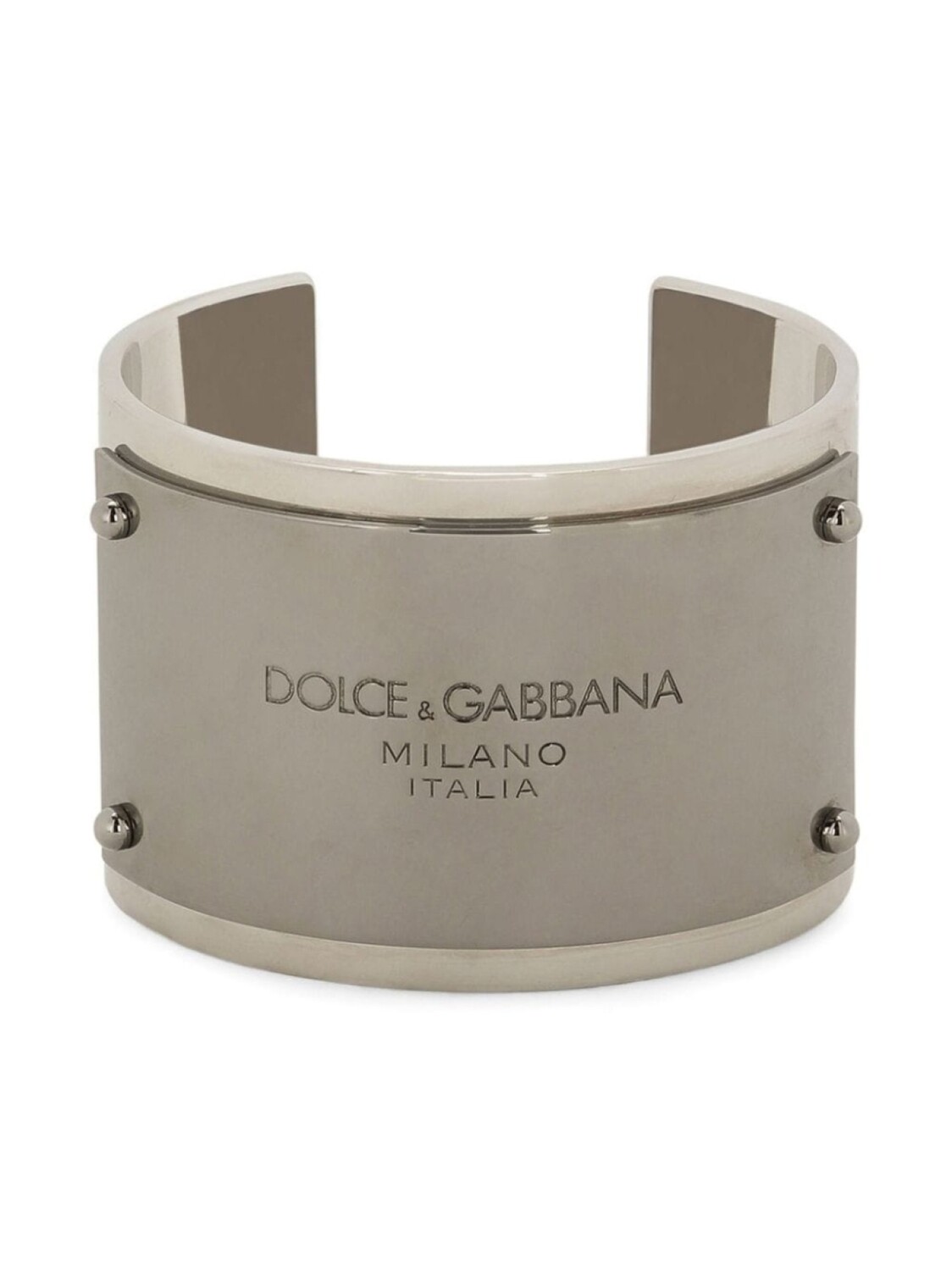 

Браслет-манжета с логотипом Dolce & Gabbana, серебряный