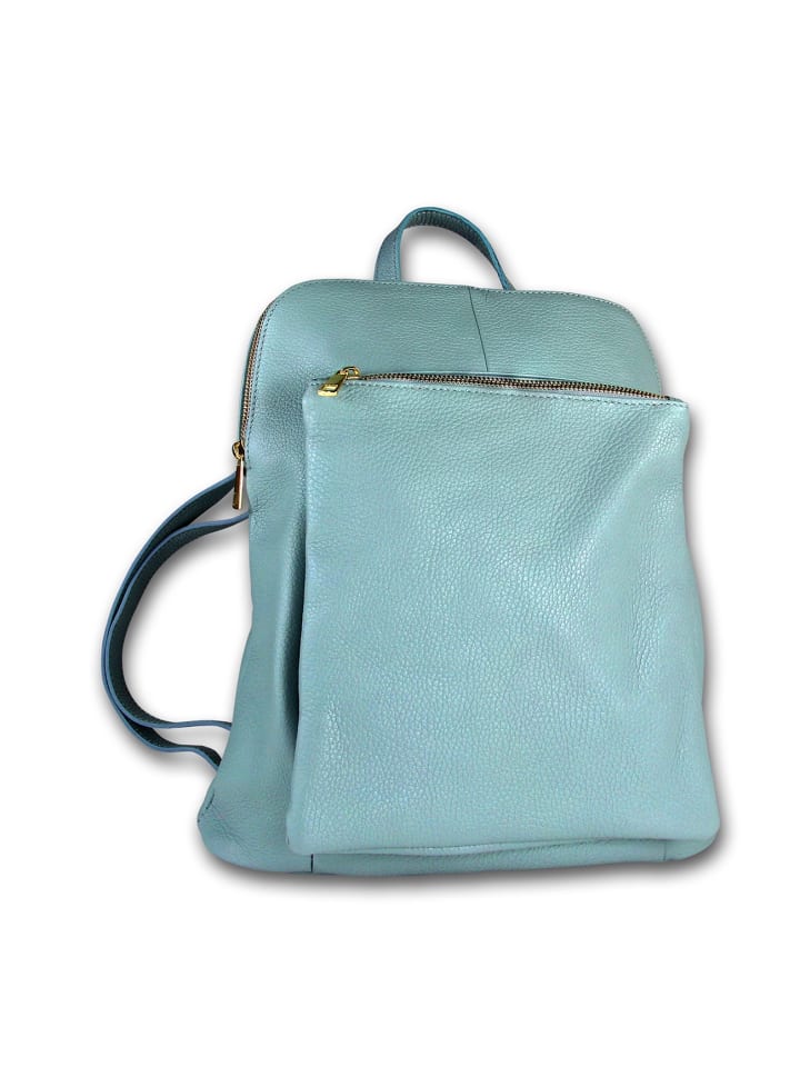 

Кожаный городской рюкзак Toscanto, светло-голубой, примерно 30 см